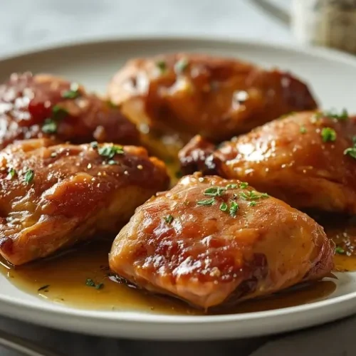 oven maple Dijon chicken thighs recipe