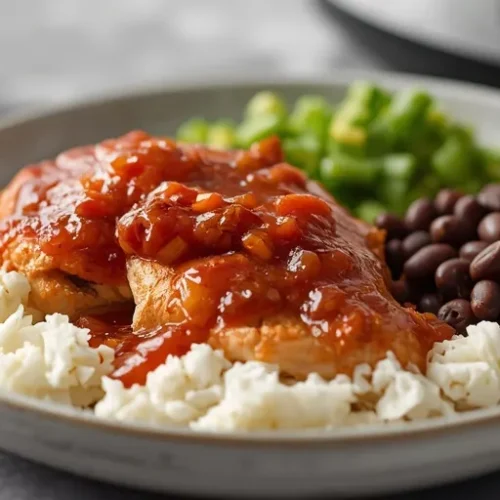 slow cooker salsa chicken recipe