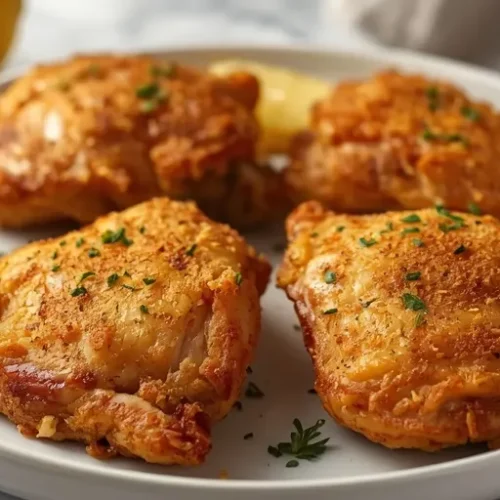 Air Fryer Lemon Pepper Chicken Thighs recipe