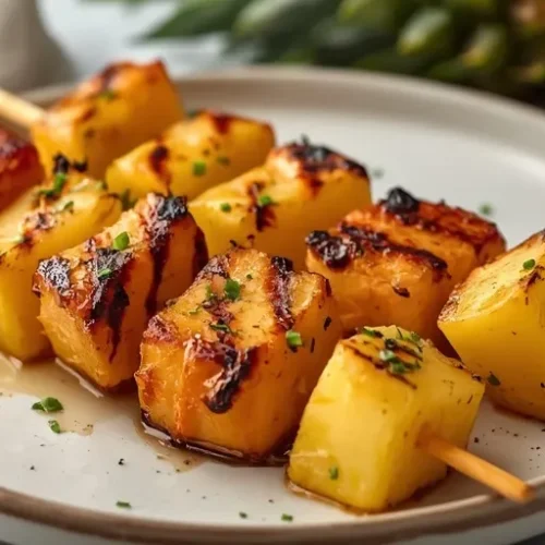 grilled pineapple chicken skewers recipe