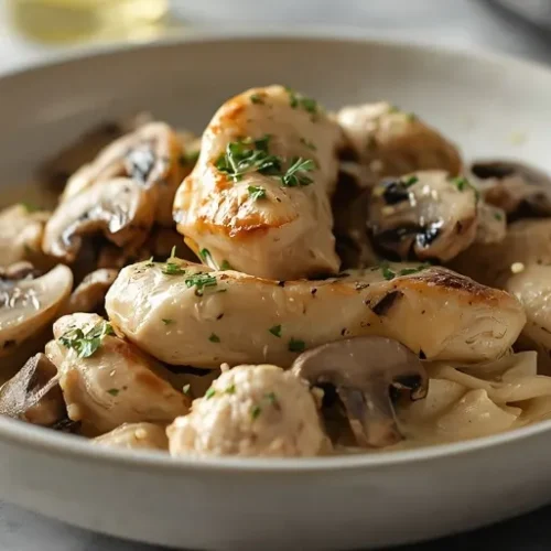 one-pot creamy chicken and mushrooms recipe