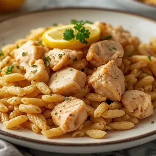 one-pot lemon chicken orzo recipe