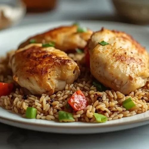 oven chicken and rice recipe