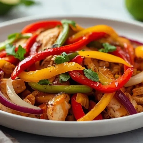 oven chicken fajitas sheet pan recipe