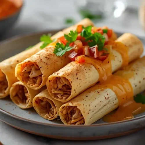 oven chicken taquitos recipe
