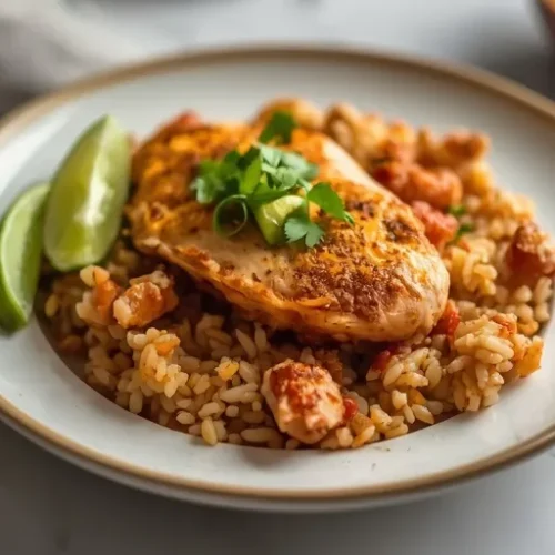 skillet chicken taco rice recipe