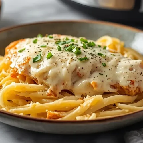 slow cooker chicken Alfredo recipe