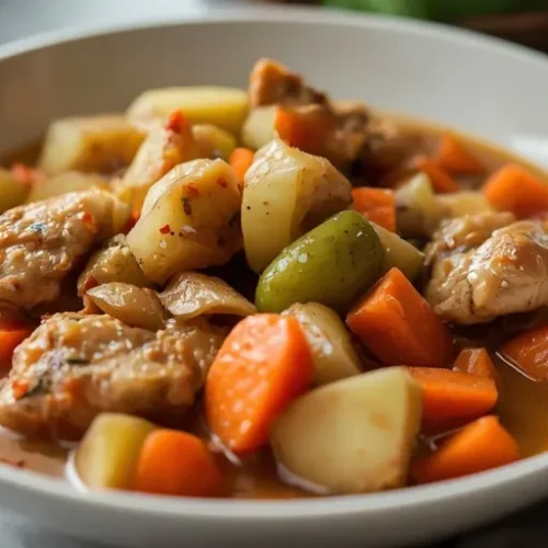 slow cooker chicken stew recipe